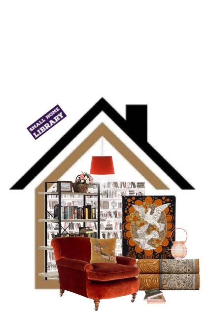 Small home library- Combinazione di moda