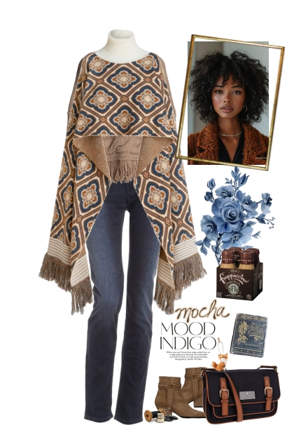 Indigo and mocha- Fashion set