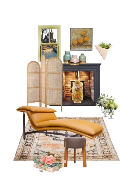 Summer fireplace