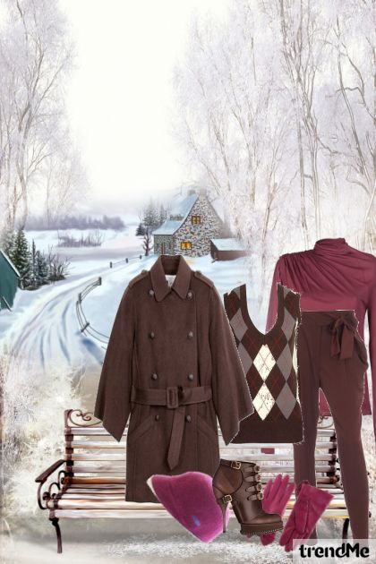 Zimski puteljak- Modna kombinacija