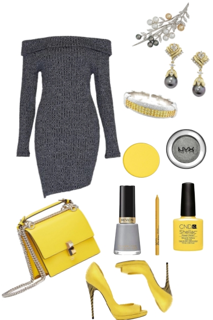 Yellow and Gray- Fashion set
