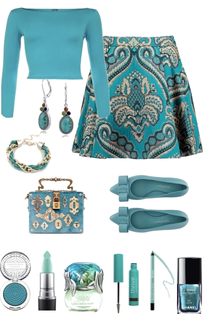 Turquoise - Modekombination