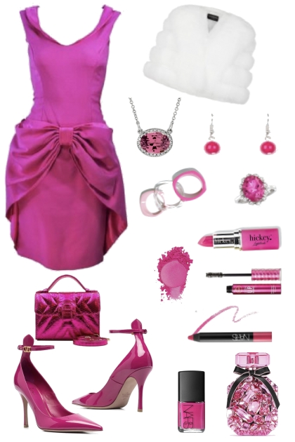 Hot Pink PArty- combinação de moda