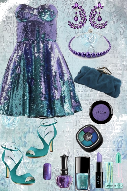Teal and Turquoise Party- Kreacja