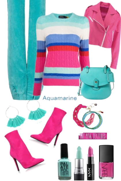 Fun With Aqua and Hot Pink!- Combinazione di moda