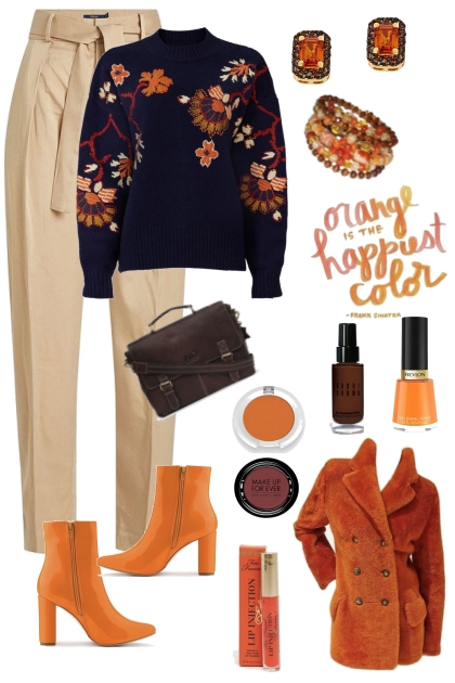 Orange And Brown- Combinazione di moda