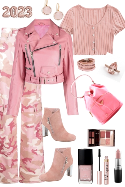 Urban Pink Camo- combinação de moda