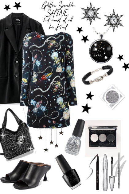 Space Dress- combinação de moda