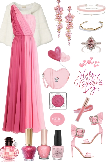 Pink Valentine - combinação de moda