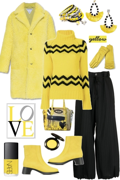 Yellow And Black 2- Модное сочетание