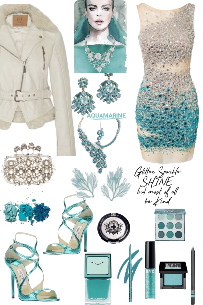 Aquamarine Dress- Modna kombinacija