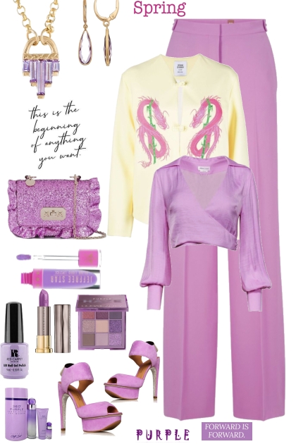 A Shade of Purple- combinação de moda