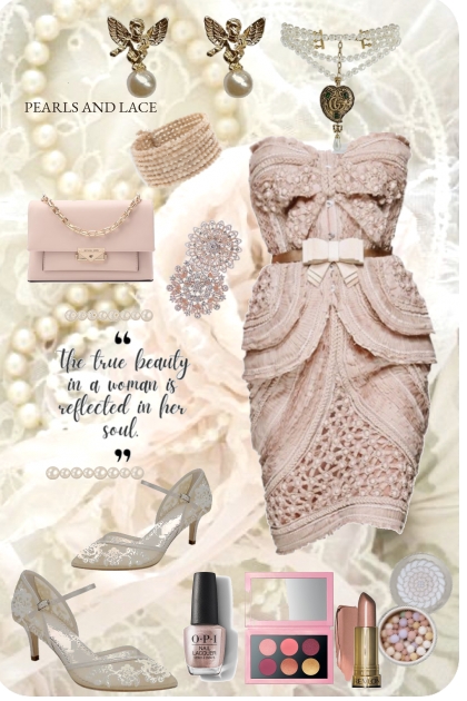 Pearls And Lace 1- Fashion set