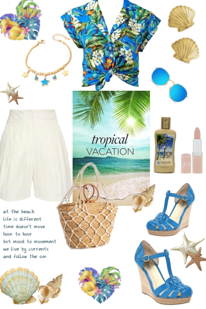 Tropical Vacation 1- combinação de moda
