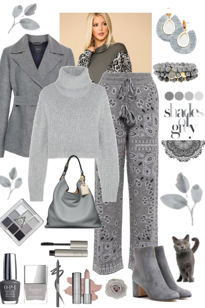 Casual Winter Grey- Combinaciónde moda