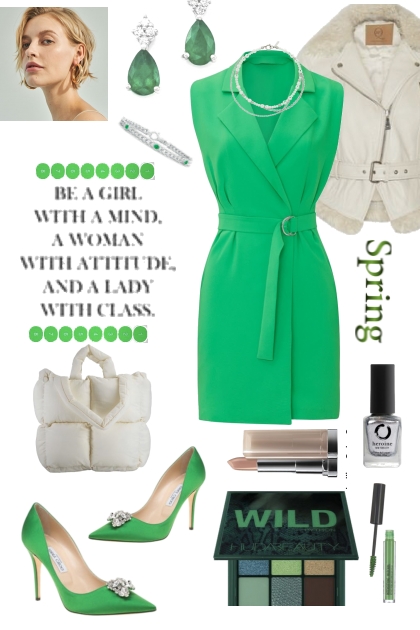 Fresh Green Dress- Modna kombinacija