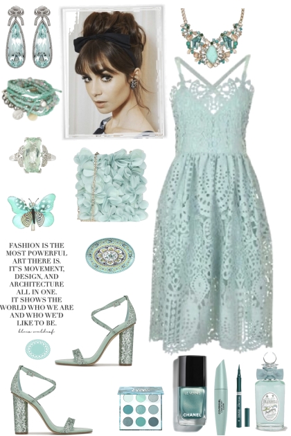 Spring Lace Dress 1- Modna kombinacija