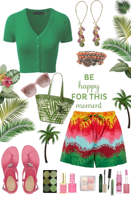 Tropical Shorts- Modna kombinacija