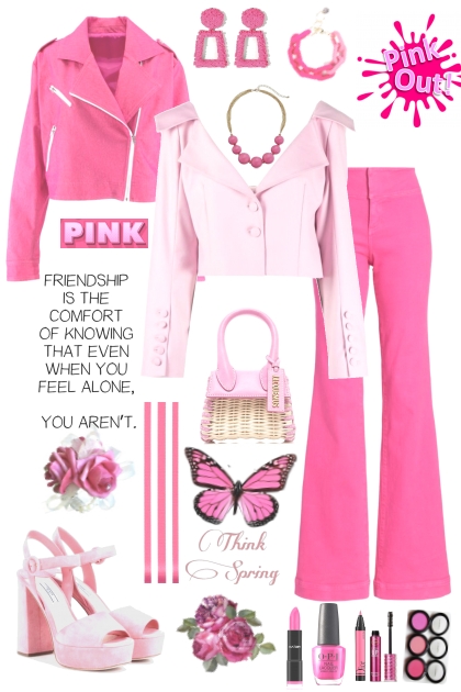 #304 Shade Of Pink Spring- Modna kombinacija