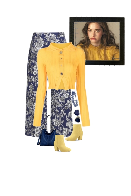 #316 Yellow Sweater- Modna kombinacija