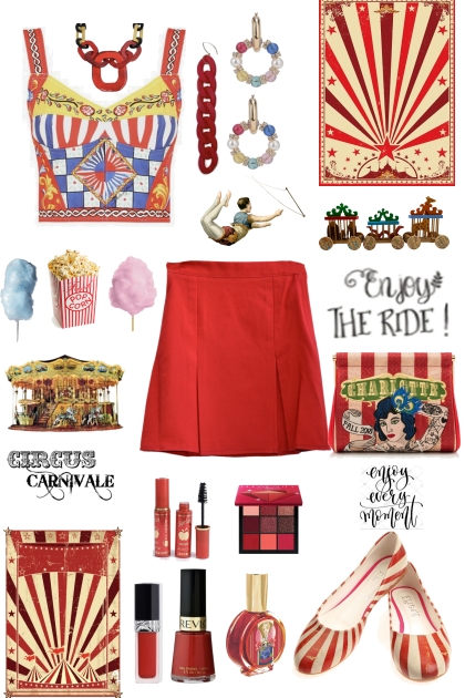 #368 Circus Inspired Outfit- Modekombination