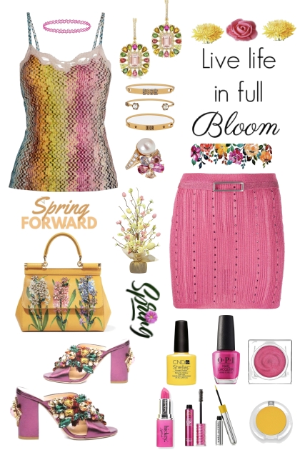 #391 Pink and Yellow Top- Fashion set