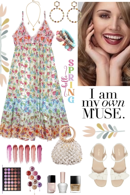 #445 2023 Colorful Dress- Modekombination