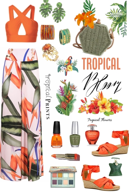 #455 2023 Tropical Blooms!!- Модное сочетание