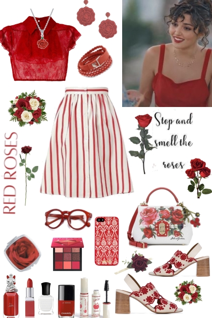 #460 2023 Red Roses- Модное сочетание
