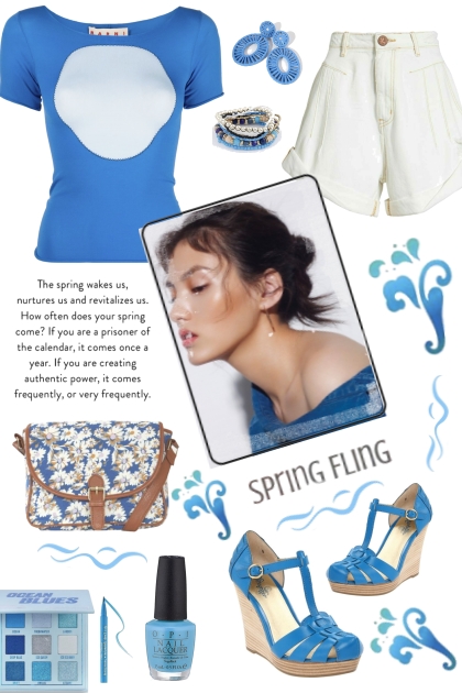 #486 2023 Blue And White Spring- Fashion set