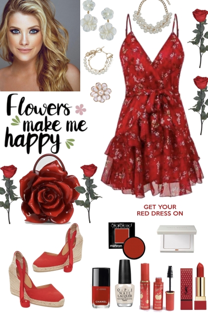 #497 2023 Little Red Dress- Combinazione di moda