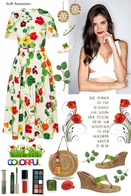 #518 Poppy Print Dress 2023- Modekombination