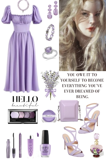 #562 2023 Special Occasion Lavender- combinação de moda