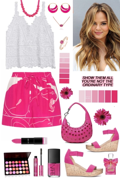 #564 2023 Hot Pink Shorts!!- Fashion set