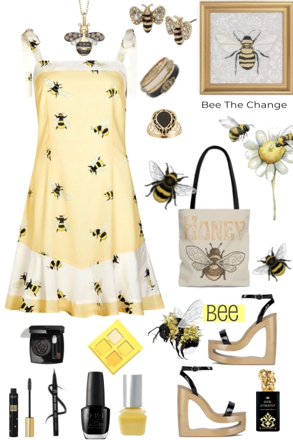 #577 2023 Don't Worry Bee Happy!- Fashion set