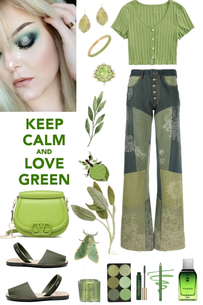 #580 2023 Shades Of Green- Combinazione di moda