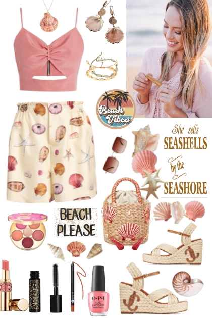 #585 2023 Sea Shell Shorts- Fashion set