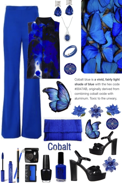 #602 2023 Cobalt And Black Date Night- Fashion set