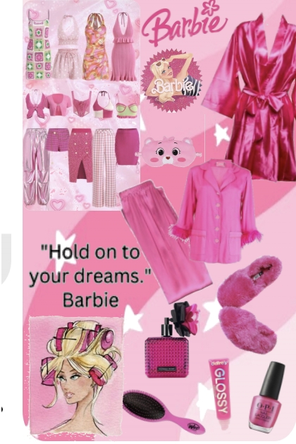 #630 2023 Bedtime Barbie Pink- Modna kombinacija