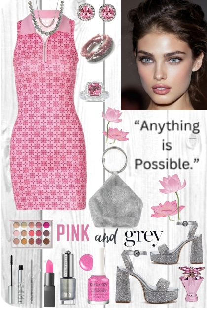 #631 2023 Pink And Grey- Модное сочетание