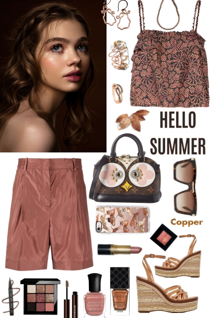 #646 2023 Copper Brown Summer- Combinazione di moda