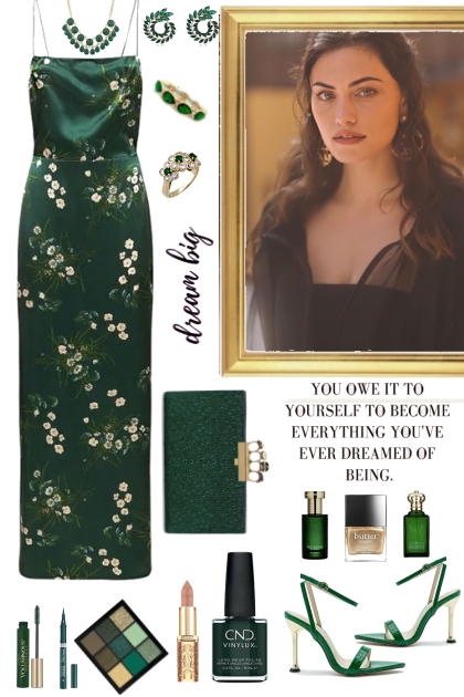 #647 2023 Special Occasion Green Gown- コーディネート