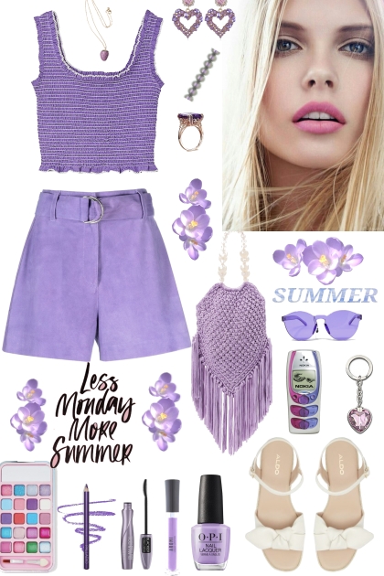 #679 2023 Casual Summer Purple- Модное сочетание