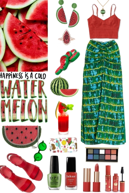 #684 2023 Watermelon Goodness- combinação de moda