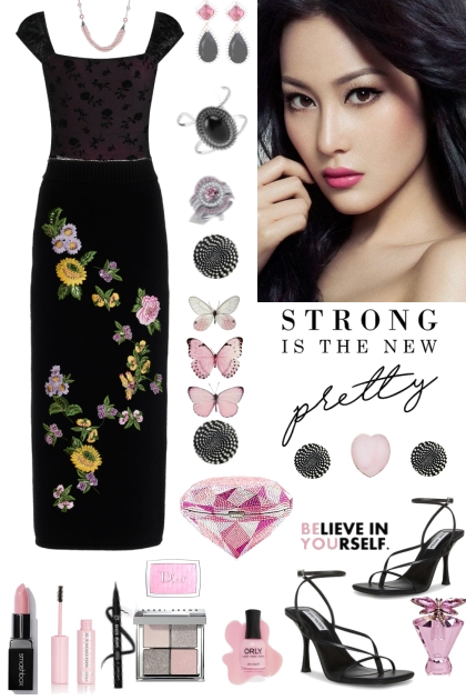 #710 2023  Black And Floral
