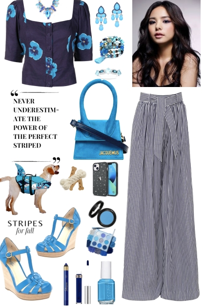 #729 2023 Navy And Bright Blue - Combinazione di moda