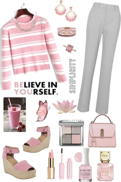 #742 2023 Pink Stripes!!- Modna kombinacija