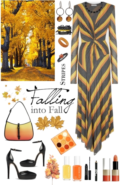 #743 2023 Fall Stripes- combinação de moda