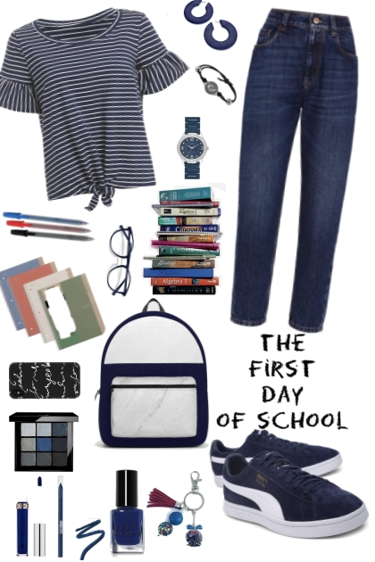 #747 2023 Back To School In Navy- Fashion set