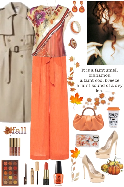 #770 2023  Autumn Orange- Combinazione di moda